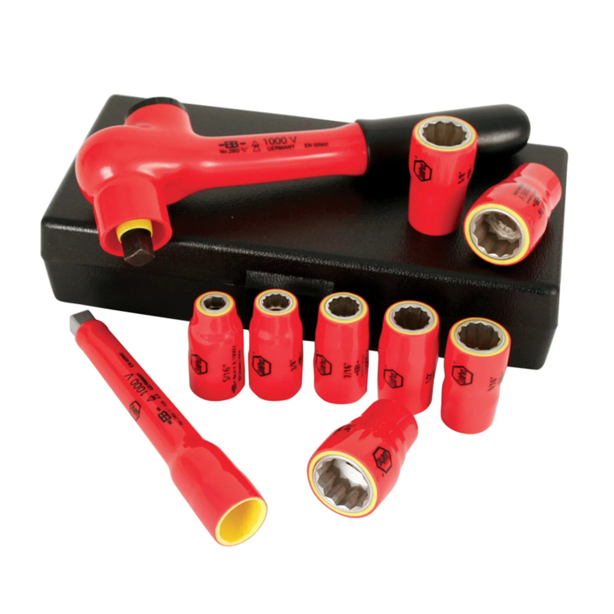 10 Piece Insulated Socket Set 3/8" Drive - Metric