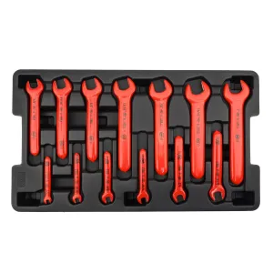 13 Piece Insulated Open End Wrench Tray Set - Metric