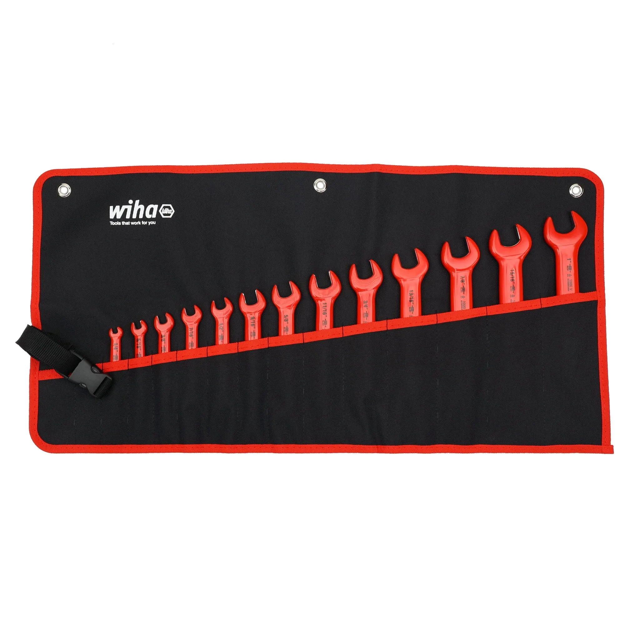 13 Piece Insulated Open End Wrench Tray Set - Metric