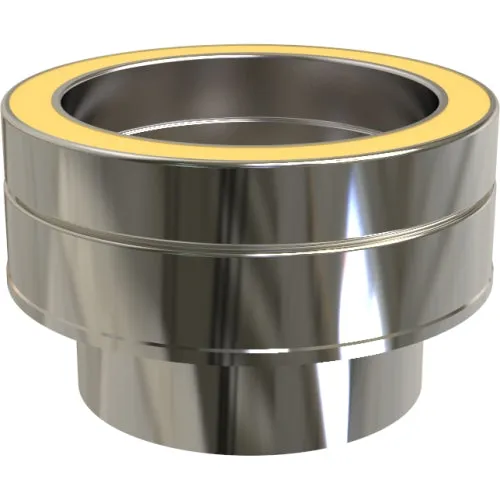 4 Inch Single Walled to Insulated Flue Adaptor