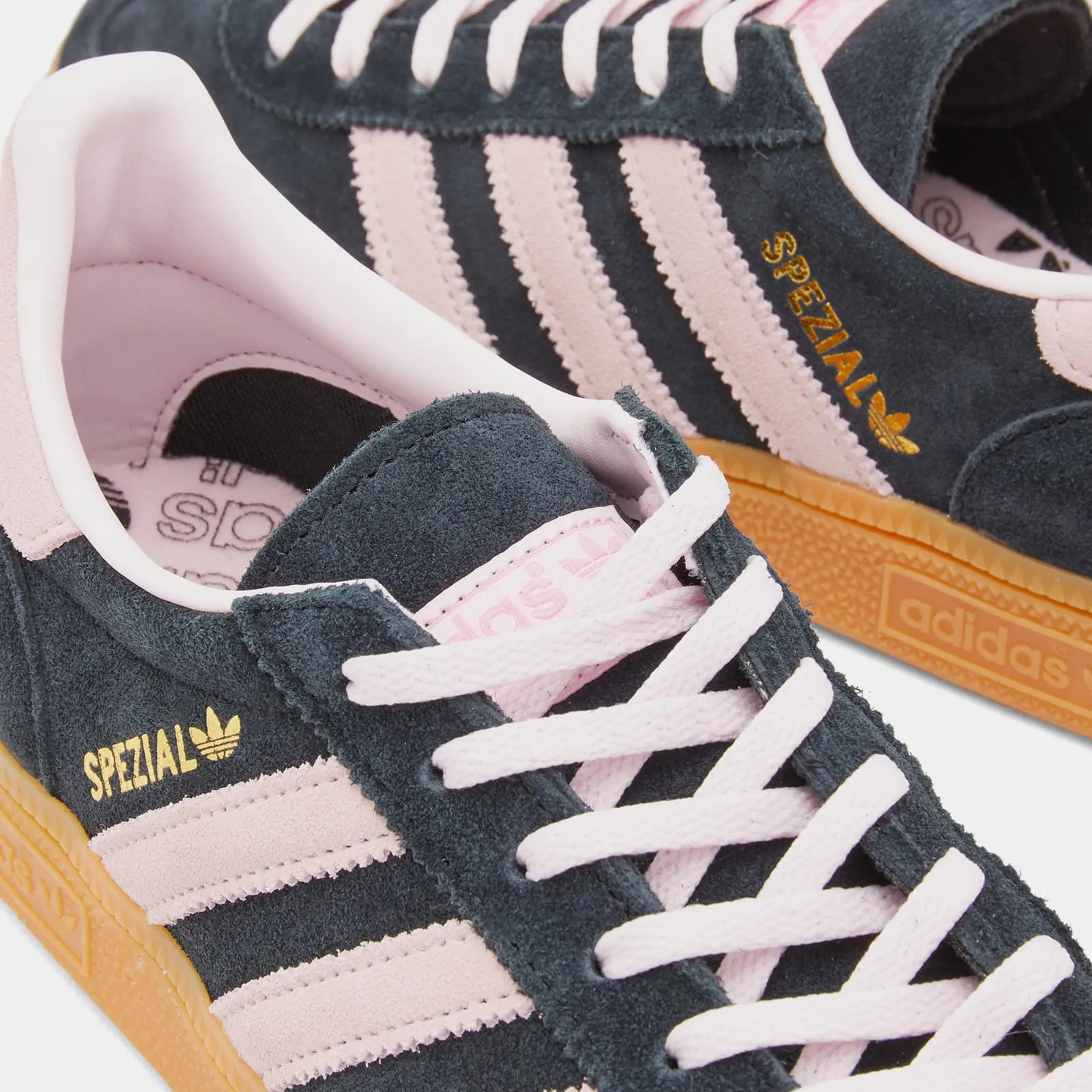 Adidas Handball Spezial in Core Black, Clear Pink & Gum