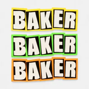 Baker Neon Brand Logo Sticker