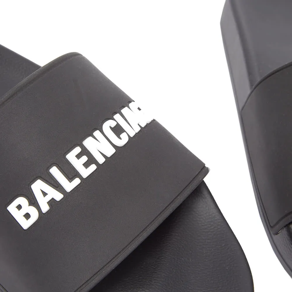 Balenciaga Logo Pool Slide Slides