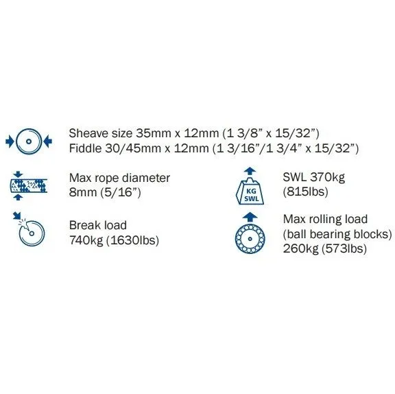 Barton Curved Backing Plate (for Cheek Block Size 2)