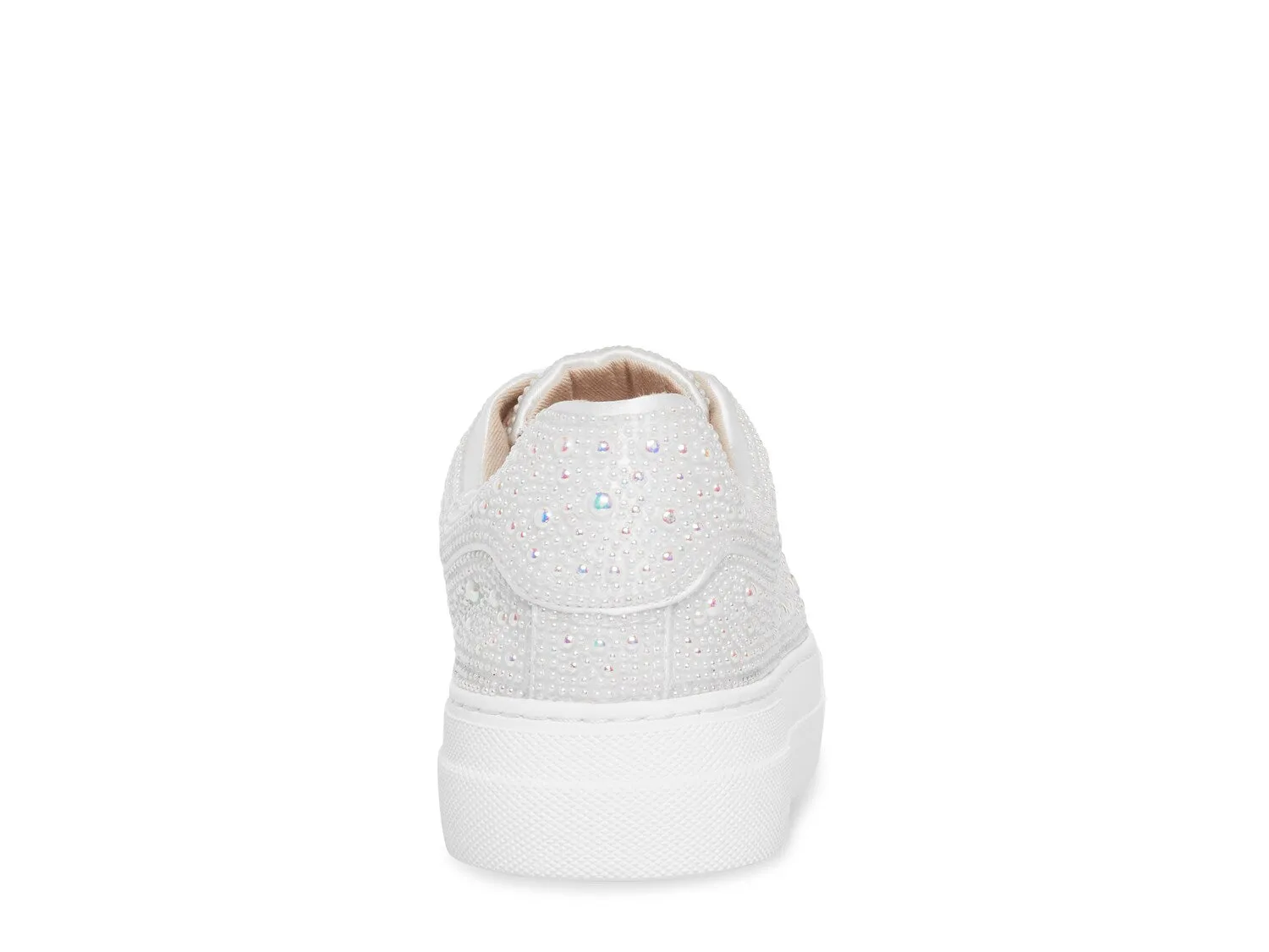 Betsey Johnson Suton Highwall Bling Platform Sneakers, White