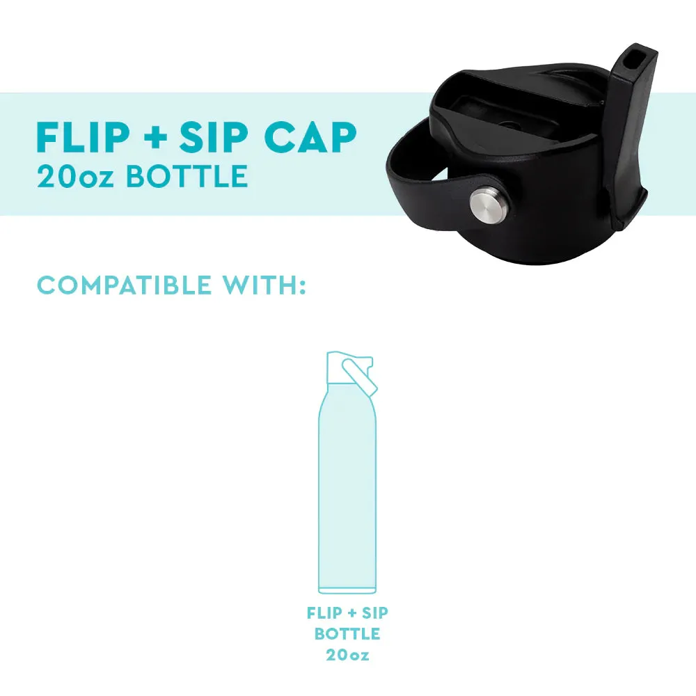 Black Flip   Sip Bottle Cap (20oz)