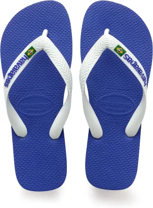 Brazil Logo Flip Flop Sandal Havaianas, Marine Blue