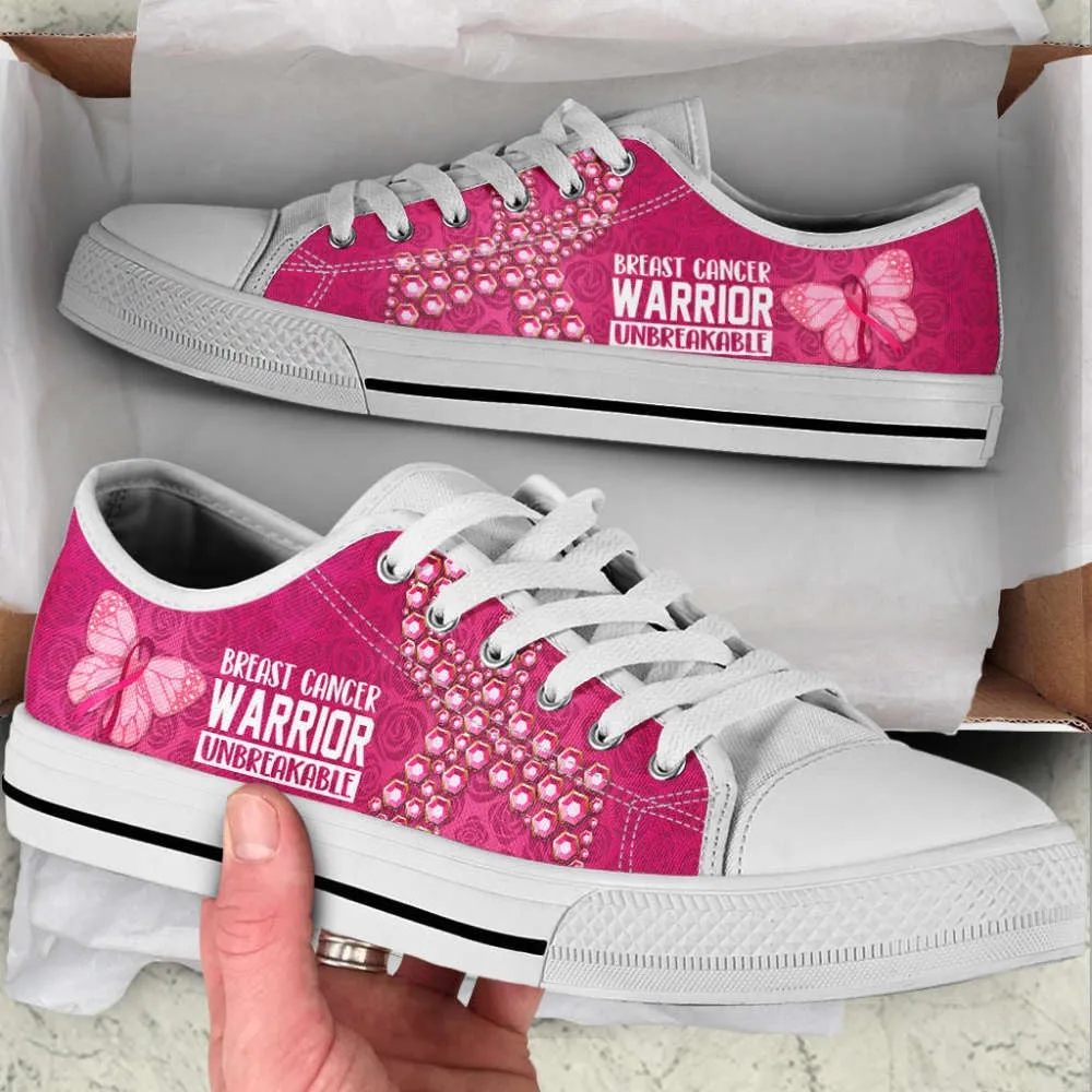 Breast Cancer Shoes Unbreakable Low Top Shoes Canvas Shoes, Best Canvas Shoes, Low Top Sneaker