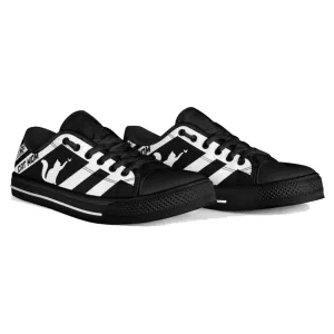 Cat Striped Low Top Shoes - Comfortable And Trendy Footwear, Cat Canvas Shoes