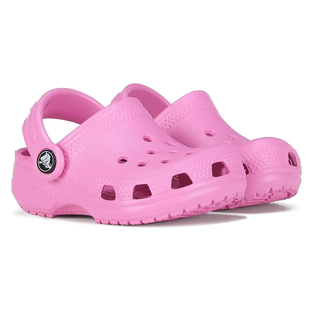 Classic children's clogs Littles Crocs, color taffy pink