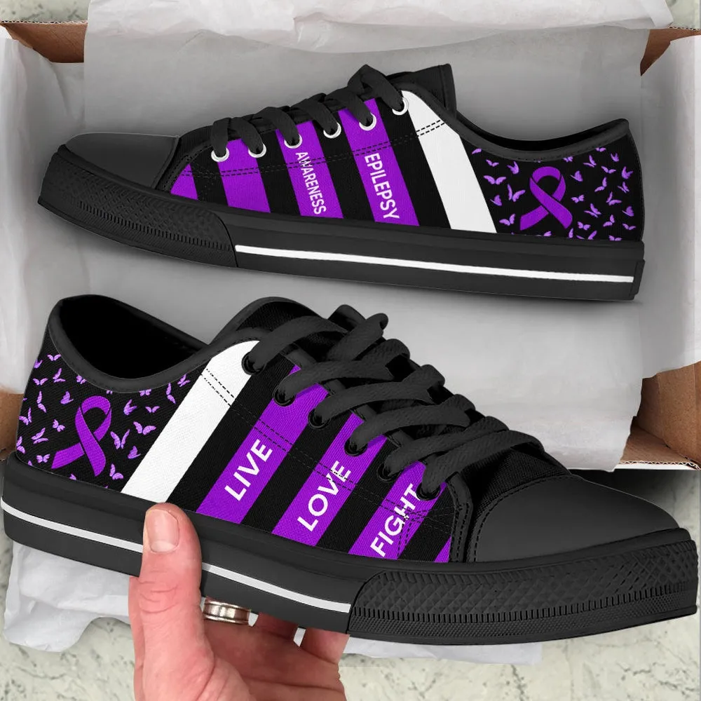 Epilepsy Shoes Plaid Low Top Shoes, Best Canvas Shoes, Low Top Sneaker