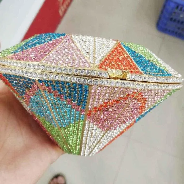 Geometric Fashion Luxury Brand Clutch Bags