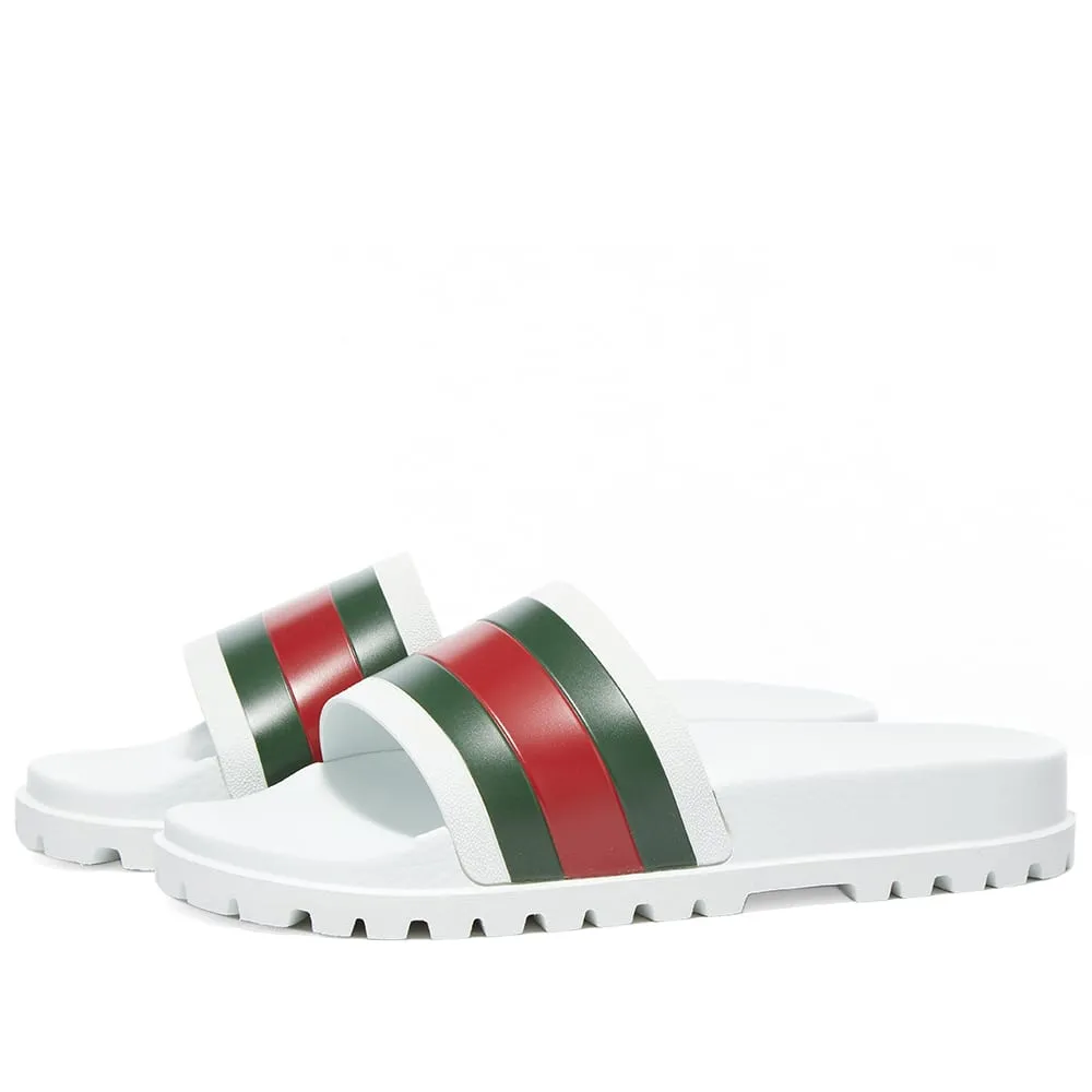 Gucci Pursuit Trek Web Rubber Slide Slides