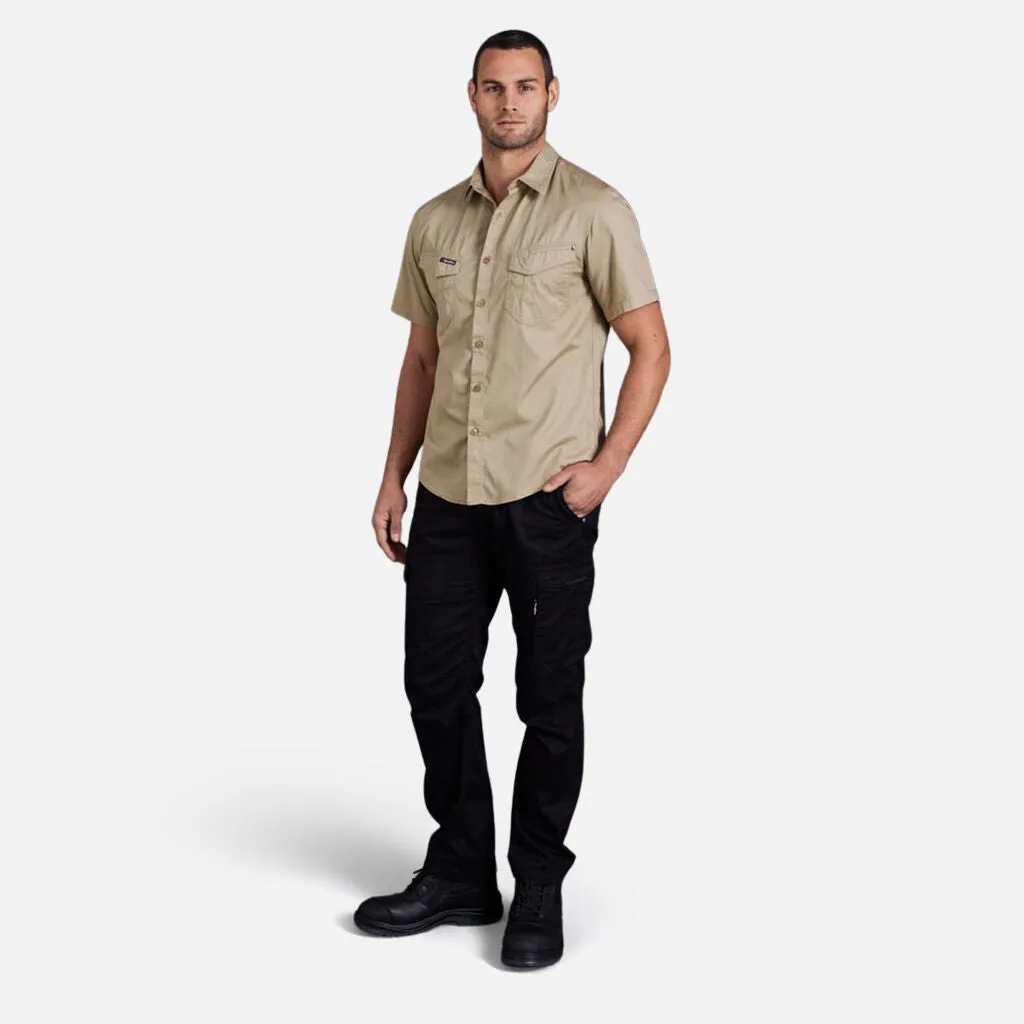 King Gee Tradies Lightweight Cotton Drill Short Sleeve Work Shirt (K14355)