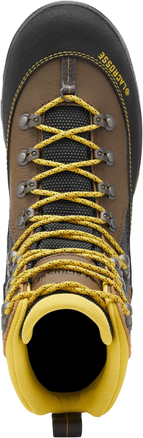 LaCrosse Mens Ursa MS 7in GTX Brown/Gold Leather Hunting Boots