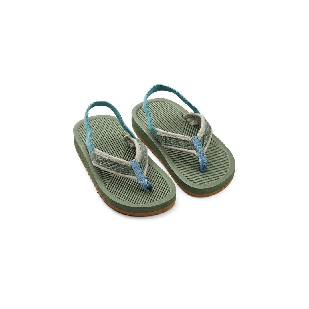 Liewood Travis Flip-Flops (2023) - Hunter Green Multi Mix