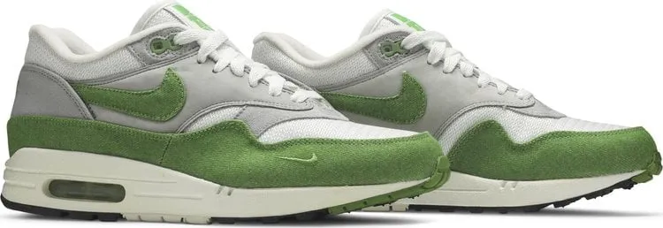 Limited edition Nike Patta x Air Max 1 Premium 'Chlorophyll' sneakers, green