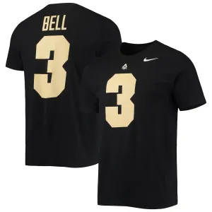 Men's David Bell Purdue Boilermakers 2022 Nike NFL Draft Name and Number Black T-Shirt