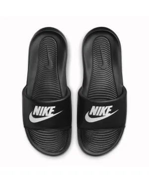 Men's victori one slide sandals from finish line Nike, black and white