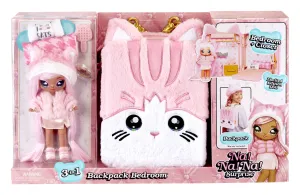 Na! Na! Na! Surprise 3 In 1 Series 3 Backpack Bedroom Pink Kitty