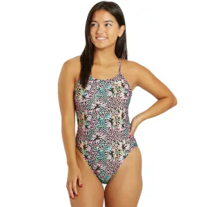 Nike - Hydrastrong Multi Print Cutout One Piece (Pink Bloom)