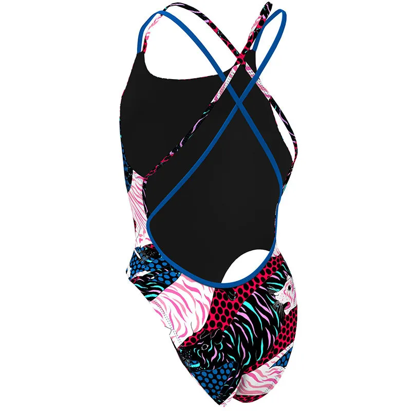 Nike - Hydrastrong Multiple Print Spiderback One Piece (White)