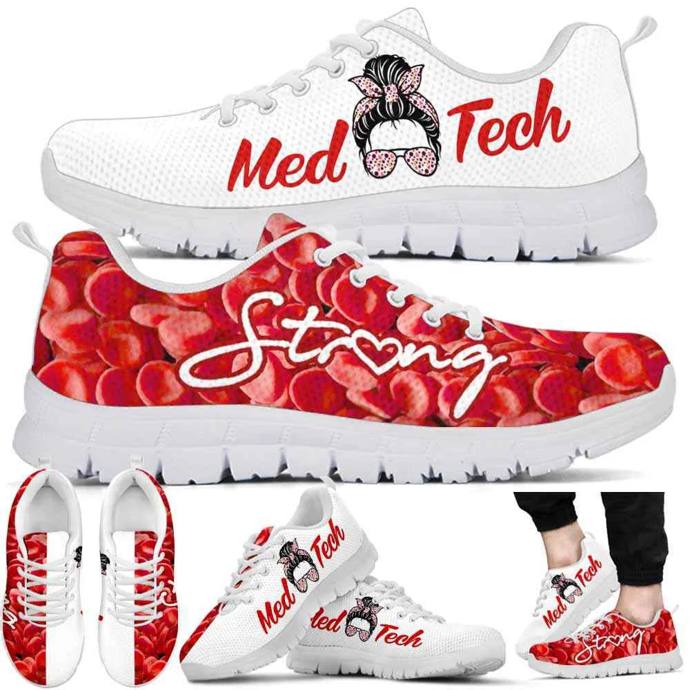 Nurse Sneaker, Med Tech Red Girl White Sneakers, Best Shoes For Nurses