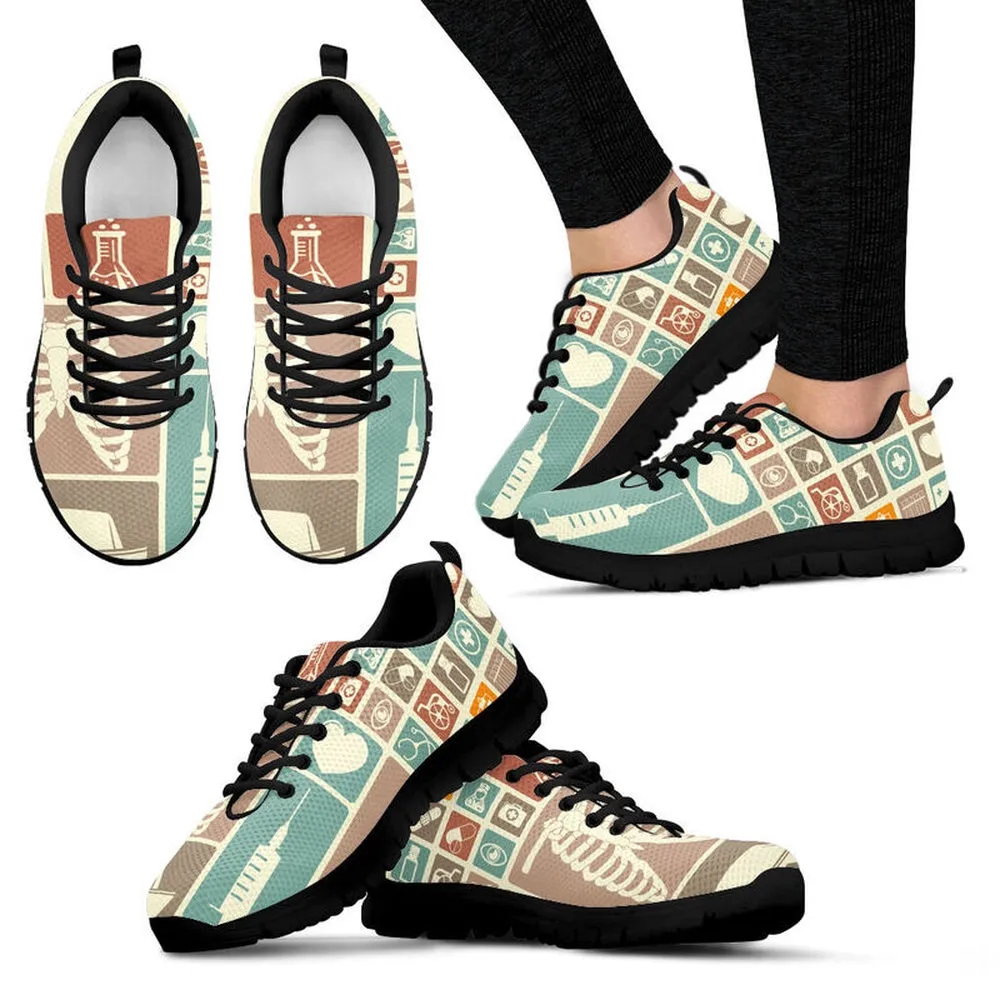 Nurse Sneaker, Nursing Icon Sneakers Shoes, Best Shoes For Nurses