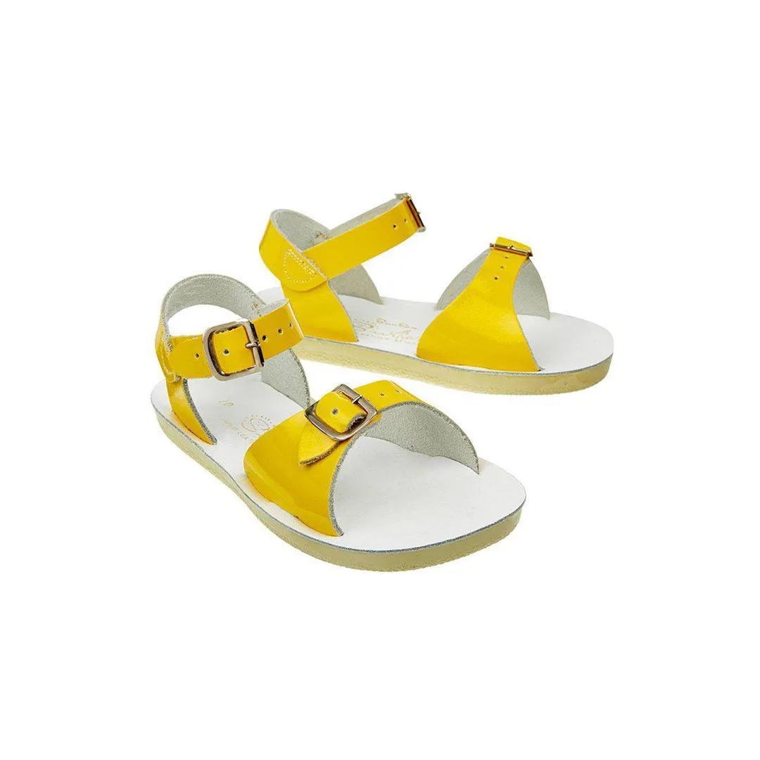 Outlet - Salt-Water Sun-San Kid's Sandals - Surfer - Shiny Yellow