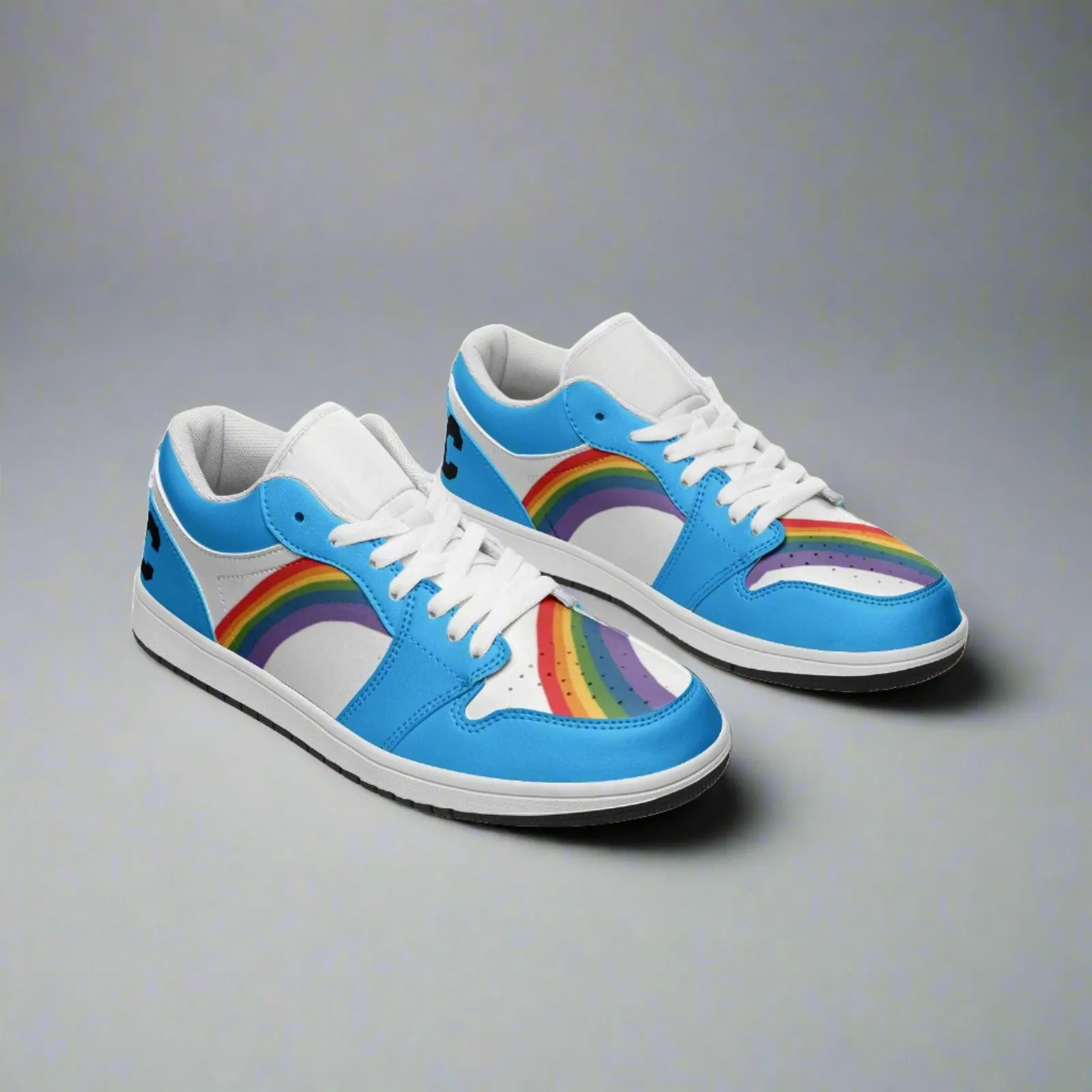 Rainbow LGBT Pride Low Top BLUE Unisex Sneakers