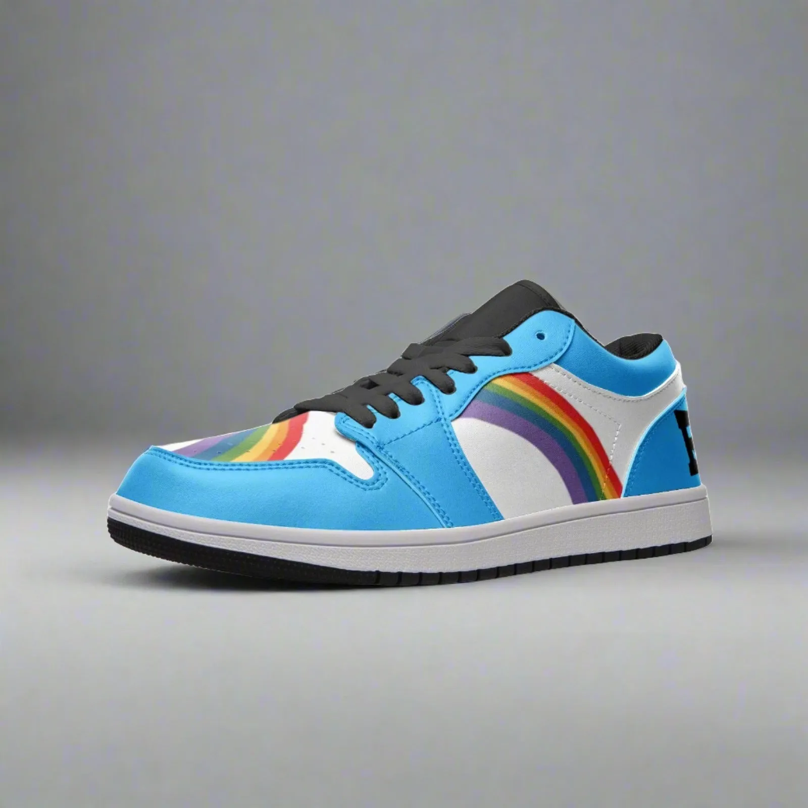 Rainbow LGBT Pride Low Top BLUE Unisex Sneakers