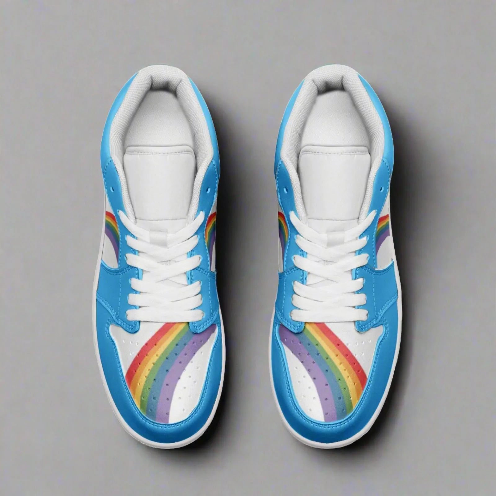 Rainbow LGBT Pride Low Top BLUE Unisex Sneakers