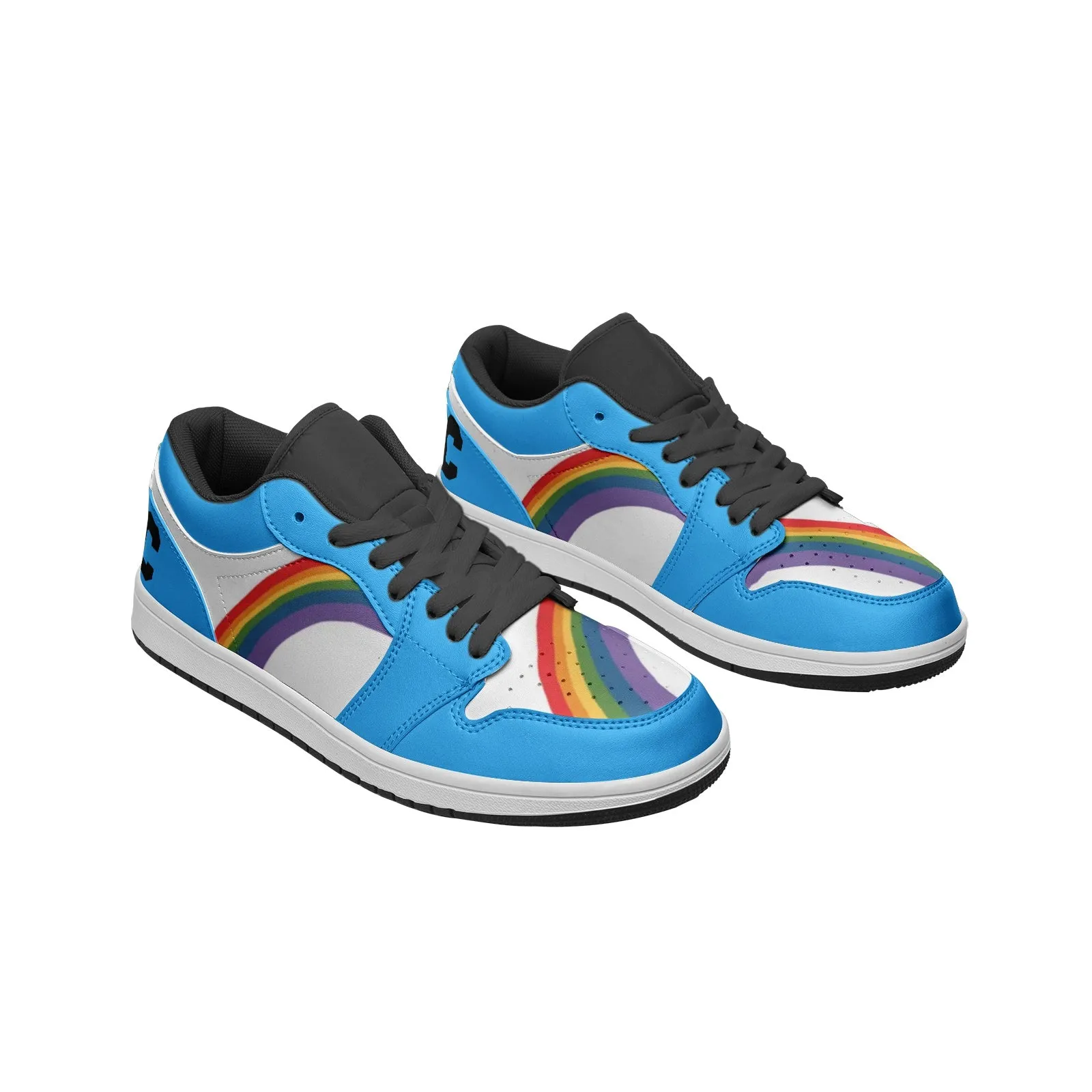 Rainbow LGBT Pride Low Top BLUE Unisex Sneakers