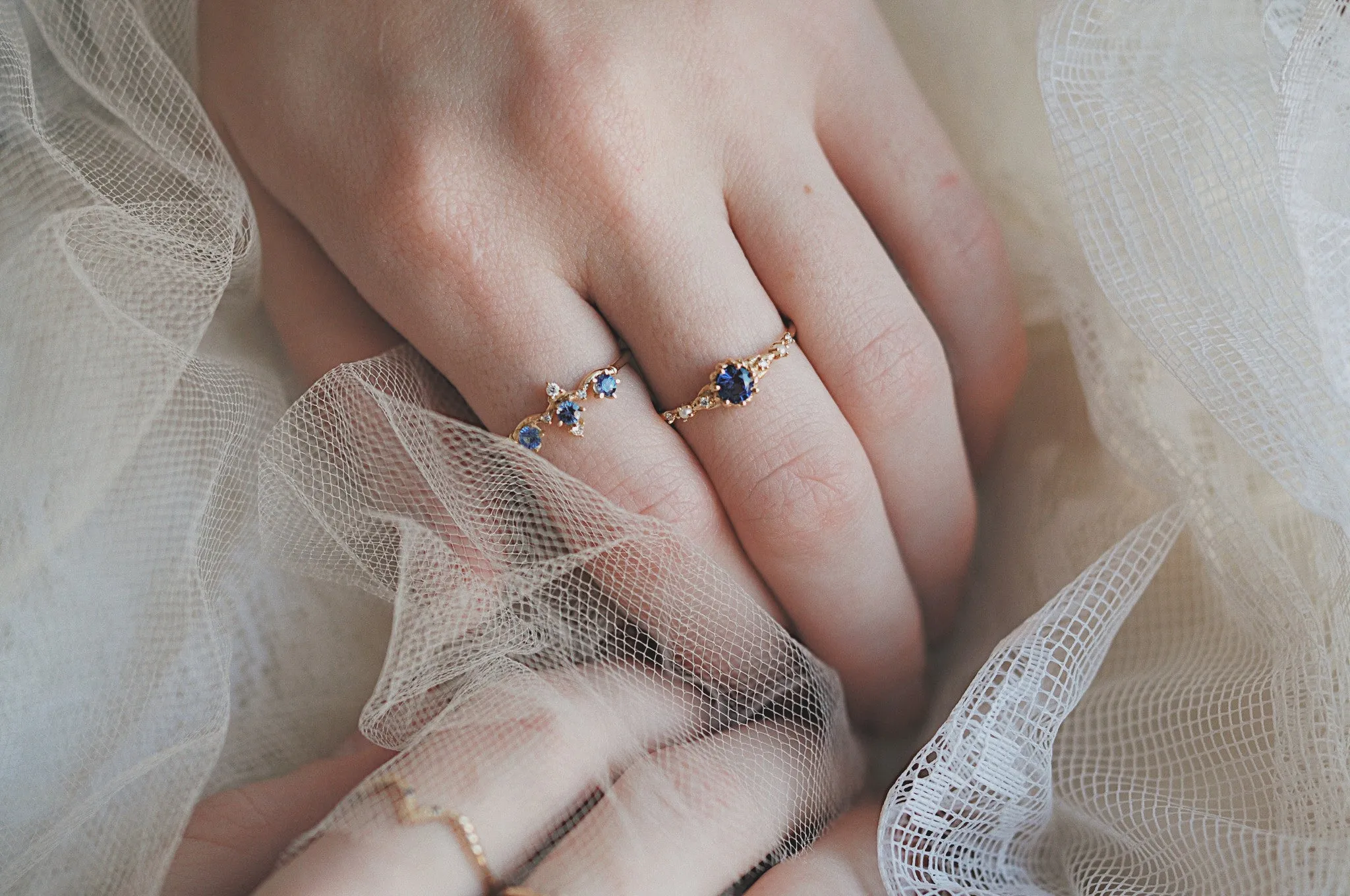 Sapphire Winter Waltz Ring - Ready-to-ship