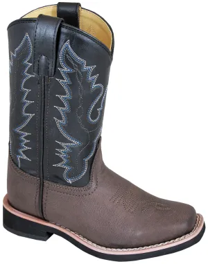 Smoky Mountain Boots Youth Boys Tyler Black/Brown Faux Leather