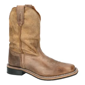 Smoky Mountain Youth Boys Waylon Oiled Brown Leather Cowboy Boots