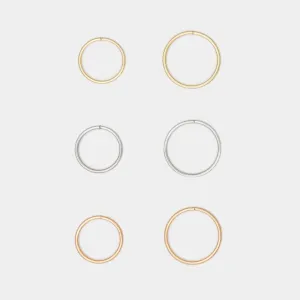 Tiny Hoops in 10k Gold