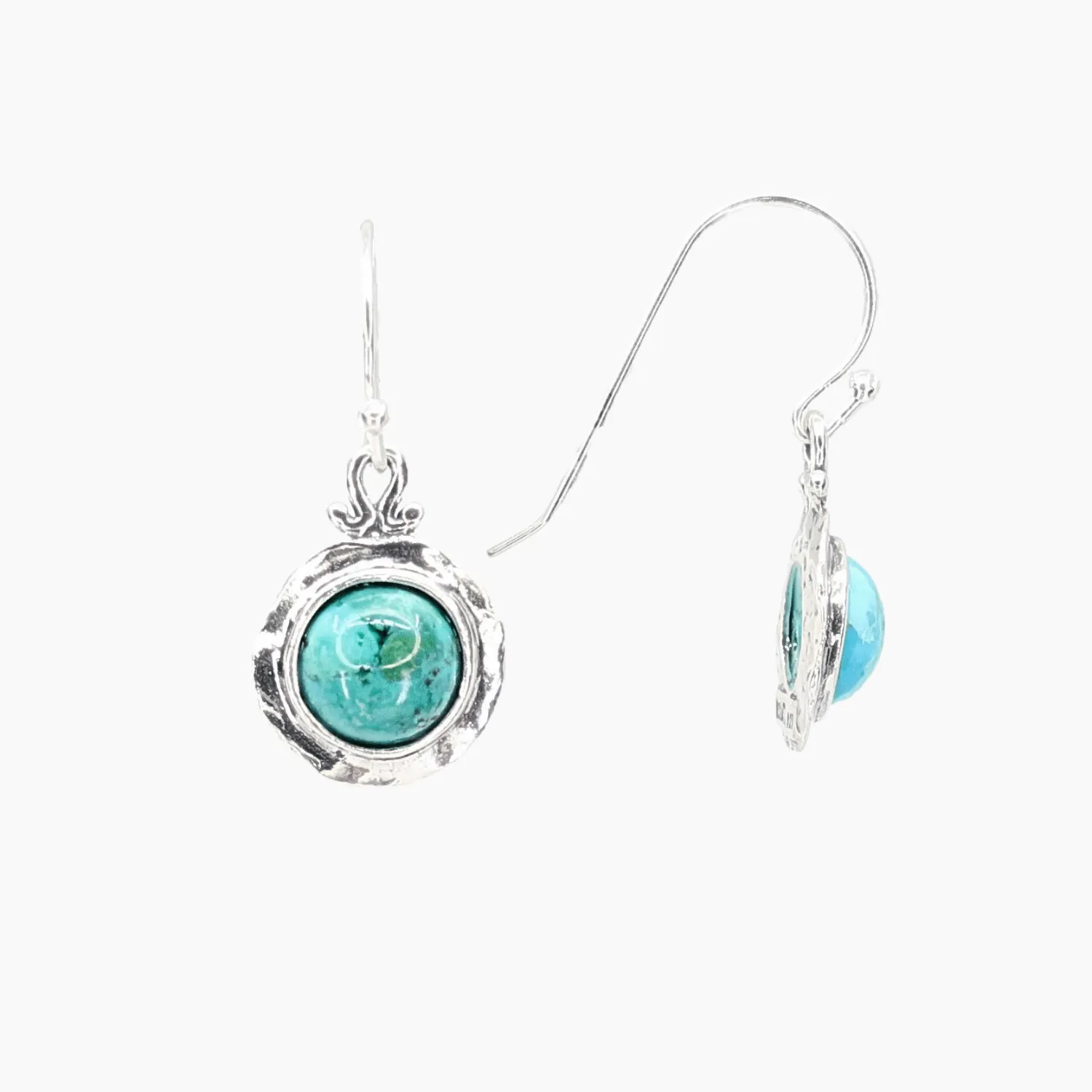 Turquoise Nested Sterling Silver Earrings