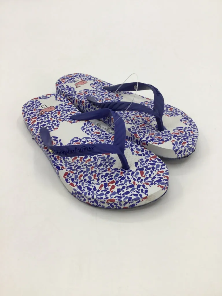 vineyard vines Child Size 13 Blue Sandals/Flip Flops